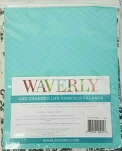 Waverly 1pc Ascot Valance Dressed Up Damask 52"x21" Blue Jay Nib - $27.71