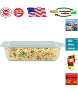 Elegant 7x11 Deep Glass Food Storage Dish with Plastic Lid - Dishwasher ... - $525.30 MXN