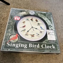 Singing Bird Clock 8” 25th Anniversary Mark Feldstein Audubon - £13.37 GBP