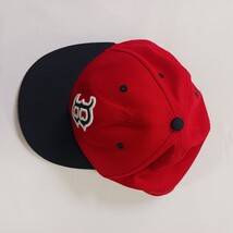 New Era MLB Boston Red Sox Men's Back Fitted Red Baseball Cap Hat Size 7 3/4 image 5
