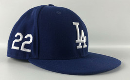 Los Angeles Dodgers Baseball Hat New Era 59Fifty 22 Blue Kershaw Size 7 5/8 - £23.73 GBP