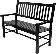 Shine Company Eden Outdoor Garden Bench – Black - $211.09