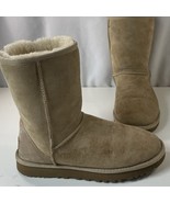 UGG Classic Short II Womens 8 Winter Boots Chestnut Tan Suede Slip On Shoes - €31,62 EUR