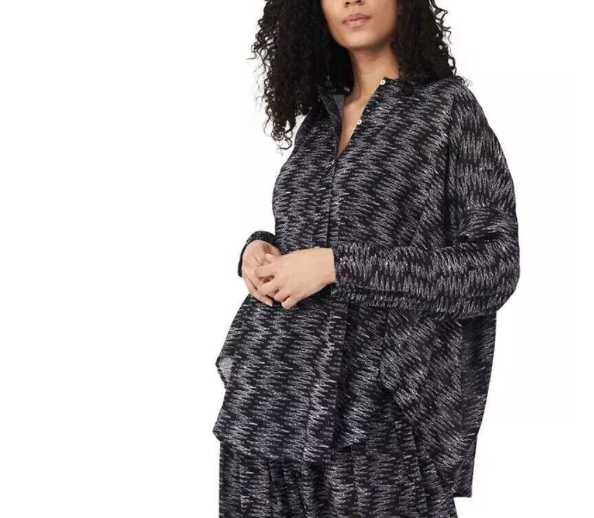 Free People Blooms for You Oversize Sleep Shirt Navy Combo ( S ) - $80.16