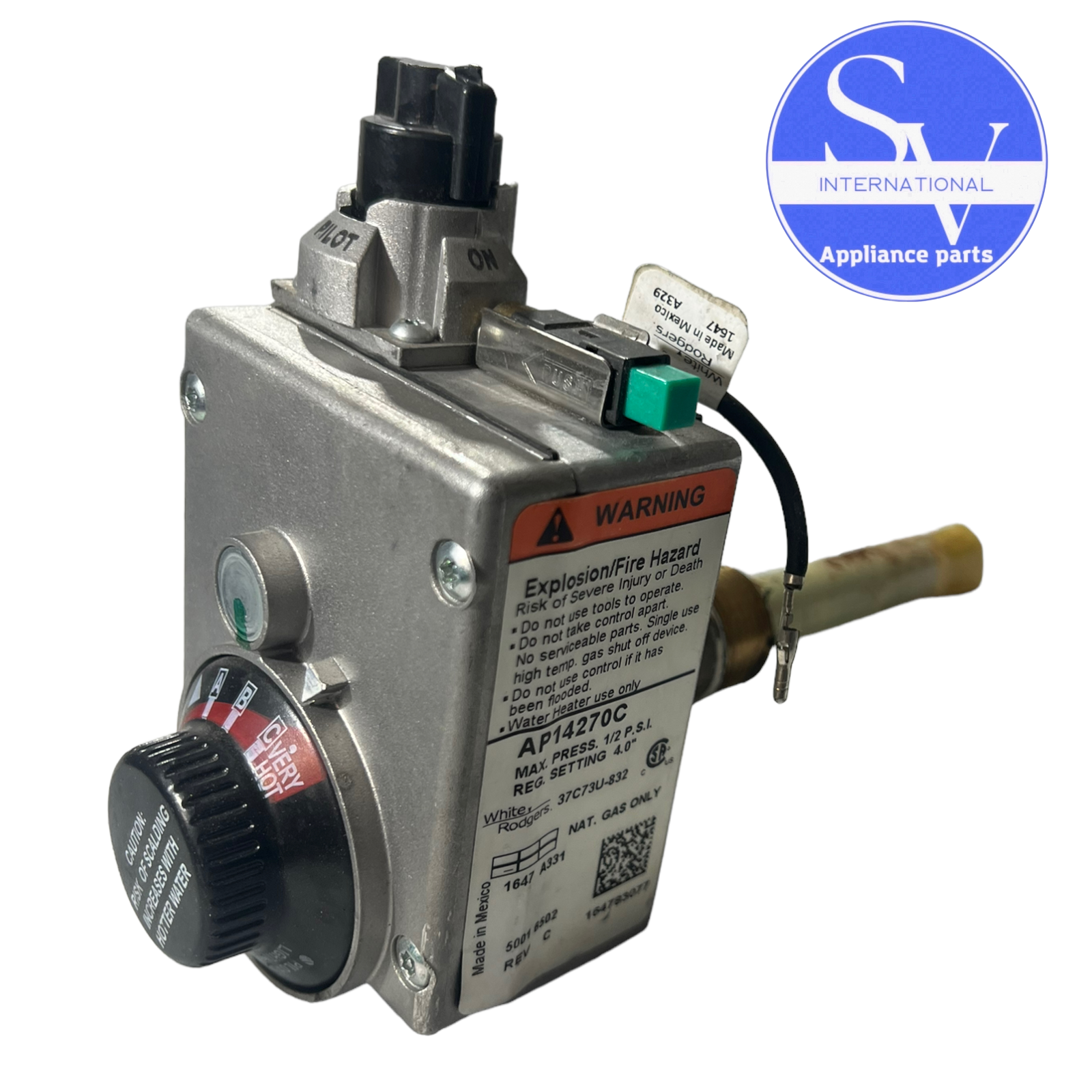 White Rodgers Water Heater Gas Control Valve 37C73U-832 37C73U832 AP14270C Item image 2