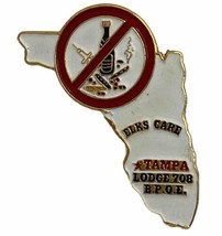 Tampa Florida Elks Lodge 708 BPOE Benevolent Protective Order Enamel Hat Pin - £6.24 GBP