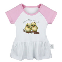 Cute Couples owl always love you Newborn Baby Dress Infant 100% Cotton Clothes - £10.45 GBP