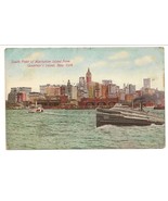 Vintage Postcard New York City South Point of Manhattan Island - $92.56 MXN