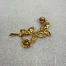 Vintage 14K Gold Filled Brooch/Pin/Pearls/Leaves - £14.64 GBP