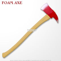 27" Fireman's Axe High Density Foam Cosplay Fire Fighter Weapon Look Real - $19.78