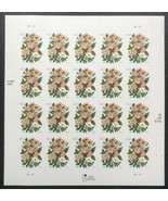Garden Botanical Sheet of Twenty 60 Cent Postage Stamps Scott 3837 - $69.95