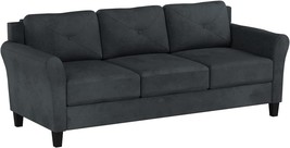 Dark Grey, 80.3&quot; X 32&quot; X 32.68&quot;, Lifestyle Solutions Collection, Fabric ... - £331.08 GBP