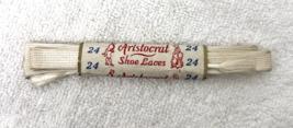 Vintage NOS Aristocrat Shoelaces Great Wrapper White Laces - $6.44