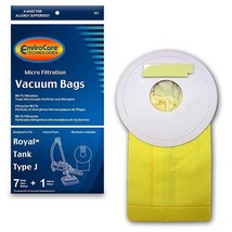 Royal Tank Type J Vacuum Bags Microfiltration with Closure - 7 PK + 1 Fi... - $221.53 MXN