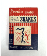 Vintage 1950&#39;s Leader Brand Black Python Snakes Japan 4th of July Set 6 - $468.00 MXN