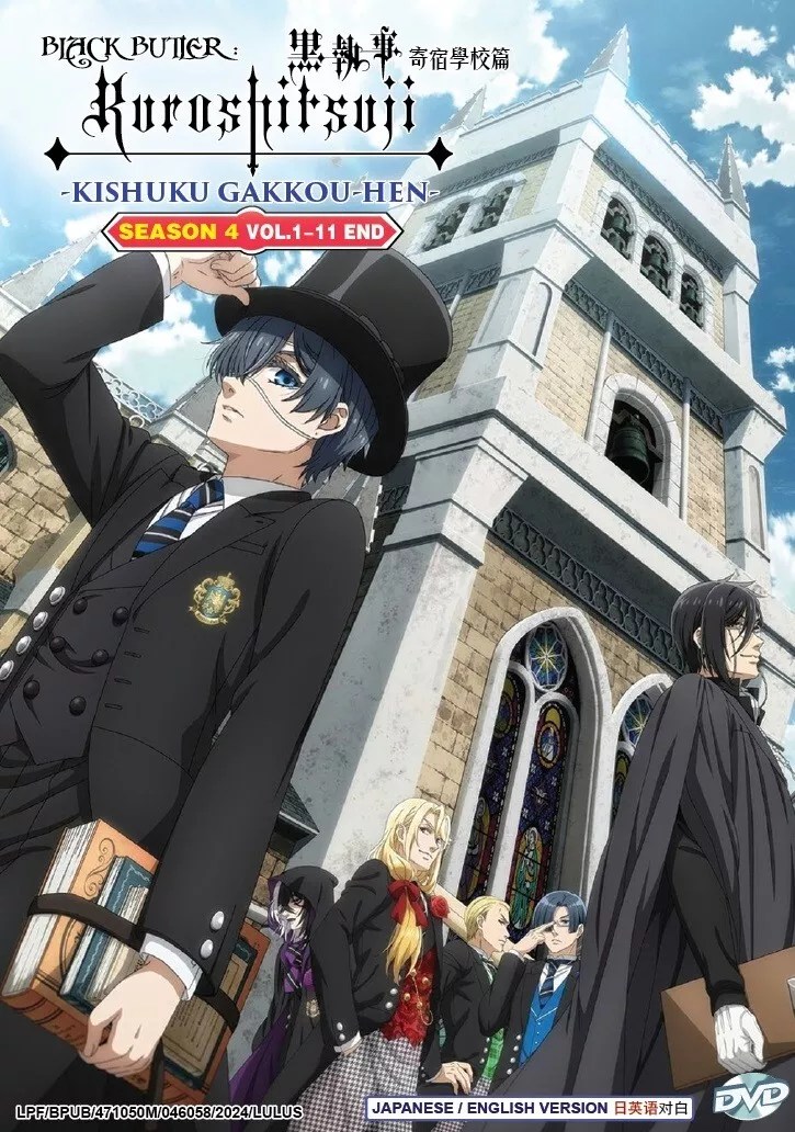 Anime DVD Black Butler Kuroshitsuji Season 4: Public School Arc Vol.1-11 End  - £39.90 GBP