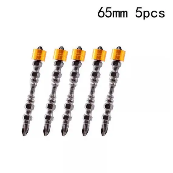 5/10pcs 65mm Magnetic Phillips Electric Screwdriver Bit Set PH2 Double Head Hex  - £30.94 GBP