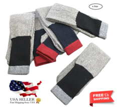 6-Pair Ladies Thermal Crew Socks Cotton Blend Cushioned Work Hiking All ... - $288.75 MXN