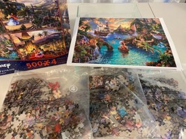 Disney Thomas Kinkade  500pc Puzzle X 3 Factory Sealed Puzzles - £11.03 GBP