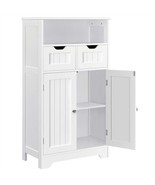 Bathroom Storage Cabinet, Floor Free Standing Cabinet With 2 Doors, 2 Dr... - £114.80 GBP