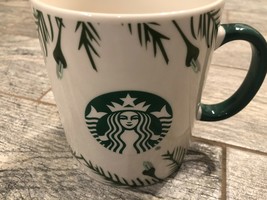 Starbucks Christmas Holiday 2020 Ceramic Mug coffee Cup Garland Pine Lig... - $18.22