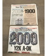 THE DENVER POST OLD &amp; NEW MILLENNIUM EDITIONS 12/31/99 &amp; 1/1/2000 Y2K Ye... - €39,37 EUR