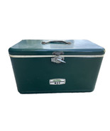 VTG THERMOS METAL ICE CHEST COOLER GREEN COMPLETE! Very Nice! 19x11x11 - €68,73 EUR
