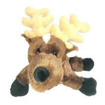 Webkinz Reindeer 9&quot; Beanbag Plush Toy Brown Tan Antlers Ganz HM137 NO CODE - £8.31 GBP