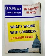 US News &amp; World Report Magazine September 12 1960 What&#39;s Wrong with Cong... - £11.35 GBP