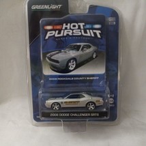 Greenlight Hot Pursuit 2008 Rockdale County Sheriff Gray Dodge Challenger SRT8 - £39.24 GBP