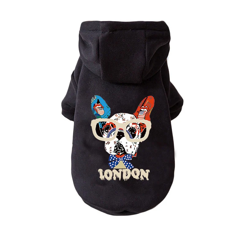 Winter Warm Dog Clothes Cotton Hoodies Clothes for Dogs Pet clothing for Small m - £64.35 GBP