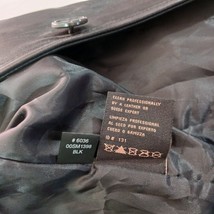 Siena Lined Fitted Soft Leather Black Button Jacket Women's Size Small RN#54163 image 7