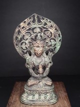 Antique Tibetan Bronze seated Buddha - £920.17 GBP