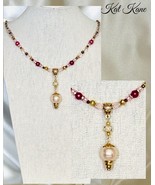 Embrace Elegance with a Pink and  Golden South Sea Shell Pearl Necklace - $25.25