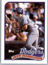 1989 Topps 736 Jeff Hamilton  Los Angeles Dodgers - £0.77 GBP