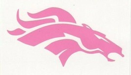 Pink Denver Broncos fire helmet decal sticker window hard hat laptop - £2.78 GBP+