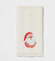 New Threshold Cotton Hand Towel Santa 15&quot;X25&quot; - £6.36 GBP