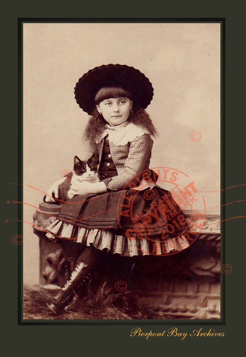Pierpont Bay Archives NEW ART PRINT from VINTAGE IMAGE : Little Lass wit... - $48.95