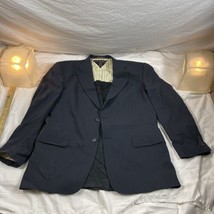 Tommy Hilfiger Black Blazer USA Made Padded Shoulders Measurements in Pics - £10.57 GBP