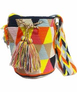 Handmade Wayuu Crochet Tote Bag, Woven Mochila, Colombian Tribal Bag, Be... - $1,782.66 MXN