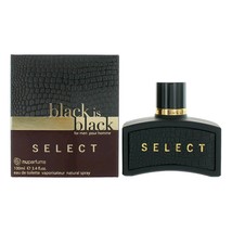 Black is Black Select by NuParfums, 3.4 oz Eau De Toilette Spray for Men - £27.46 GBP