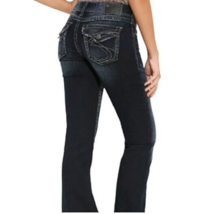 Silver Jeans - SUKI SURPLUS - SAF446 -  Mid Rise Boot Cut Blue Denim (27... - $13.94