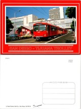 California San Diego Tijuana Trolley Package Express Old Cars VTG Postcard - £7.49 GBP