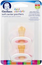 1 Pack X 2 Gerber First Essentials Soft-Center Pacifier 0-6 Pink Discont... - £31.89 GBP