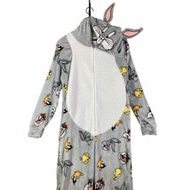 Looney Tunes Bugs Bunny Union Suit One Piece Pajamas Mens Size Gray Medium PJs - £23.78 GBP
