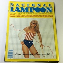 National Lampoon Magazine November 1982 Wealth &amp; Poverty, Naked Greed, Newsstand - £11.20 GBP