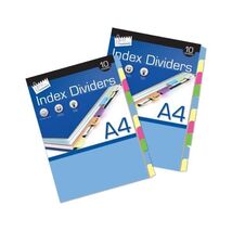 Just Stationery 10 A4 Paper Index Divider  - $10.00