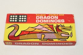 Halsam Double Nine Dragon Dominoes Game Complete Vintage 55 Pieces #920 with Box - $9.89