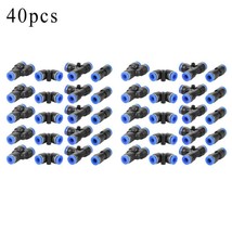 40Pcs 4 Shapes 1/4&quot; Air Push Quick Fittings, Quick Connect Push in to Co... - £15.29 GBP