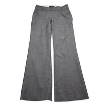 Banana Republic Pants Womens 4 Gray Mid Rise Flat Front Flared Stretch Trouser - $24.63